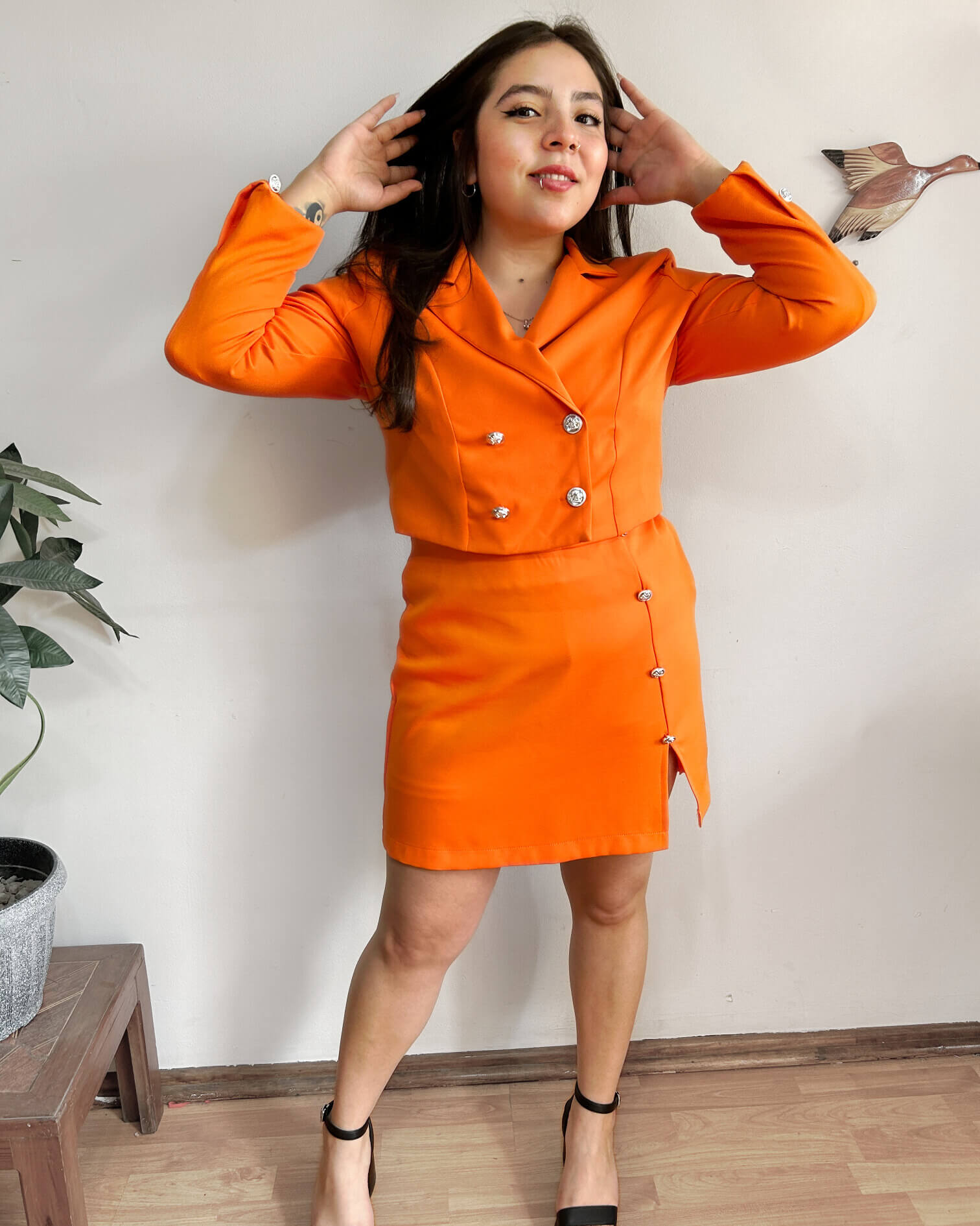 Traje Formal Juvenil Mujer Talla Grande - Conjunto Plus Size Chile