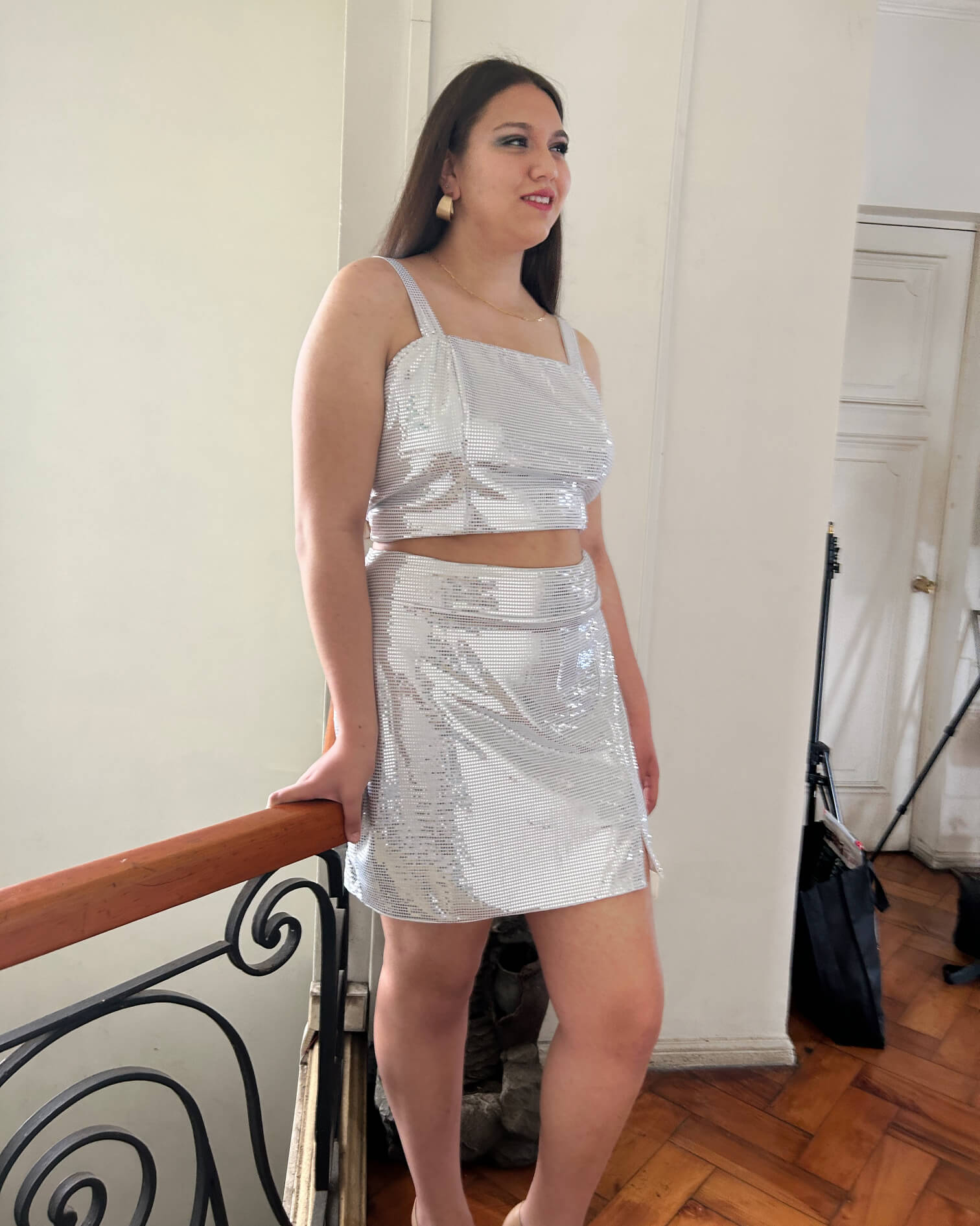Conjunto Mujer Fiesta Brillo Talla Grande - Plus Size Chile