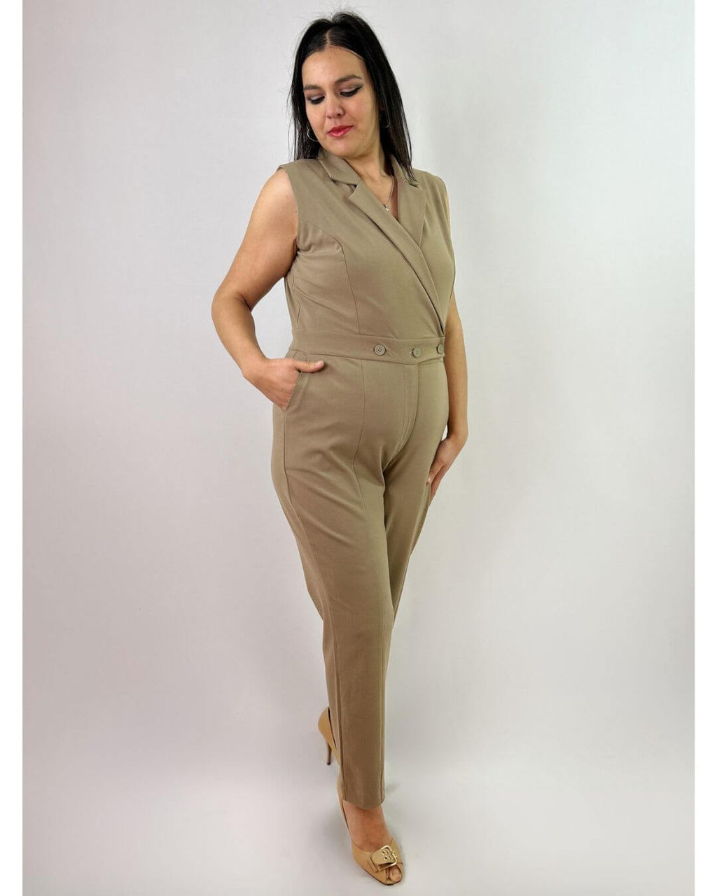 Enterito Escote Cruzado Mujer Talla Grande - Plus Size Chile