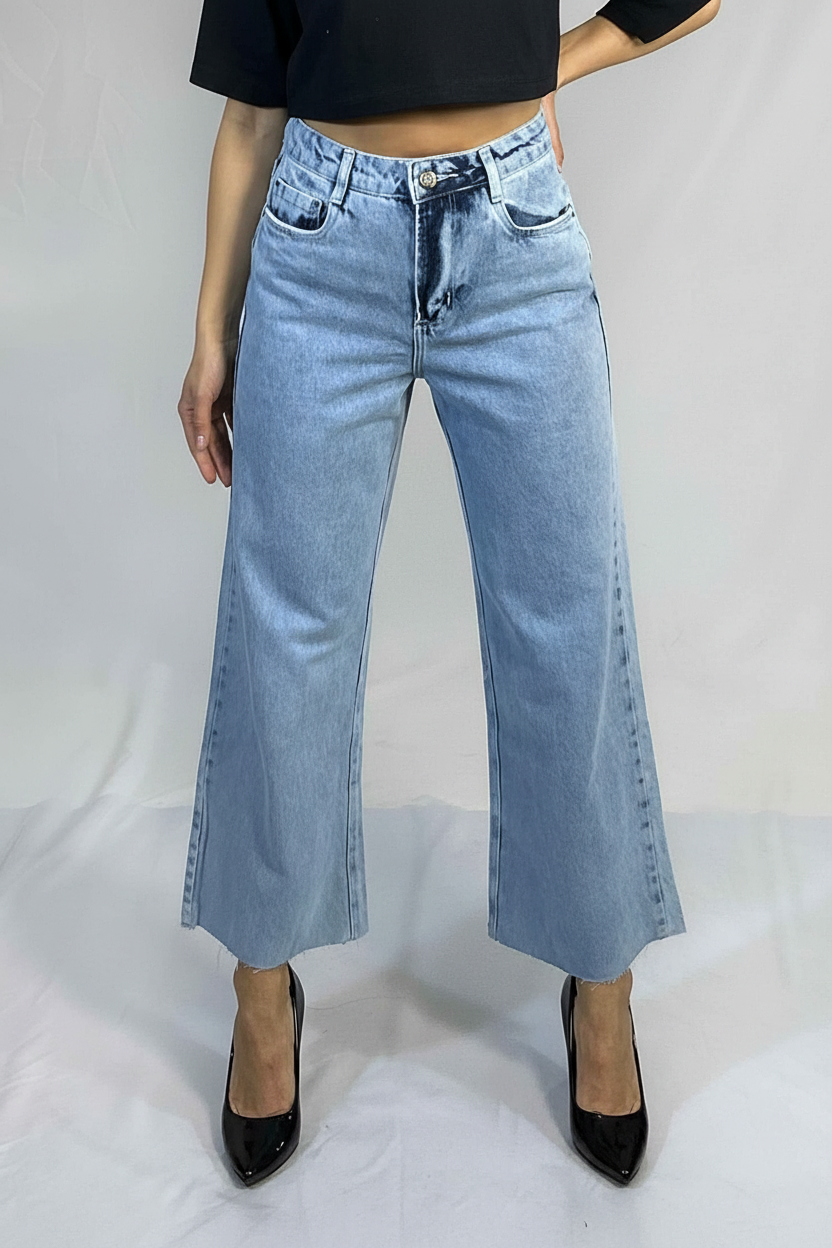 Jeans Wide Leg - Frente