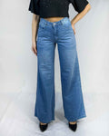 Jeans Palazzo Celeste Mujer - Tendencia Juvenil Plus Size Chile