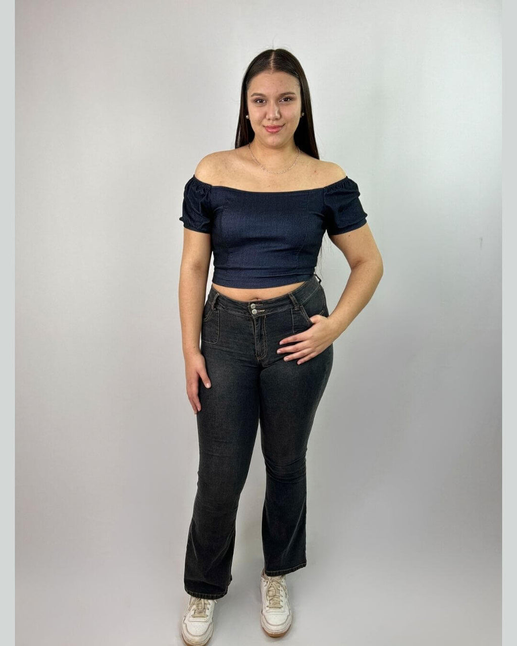 Polera Hombros Descubiertos Mujer Juvenil - Casual Plus Size Chile