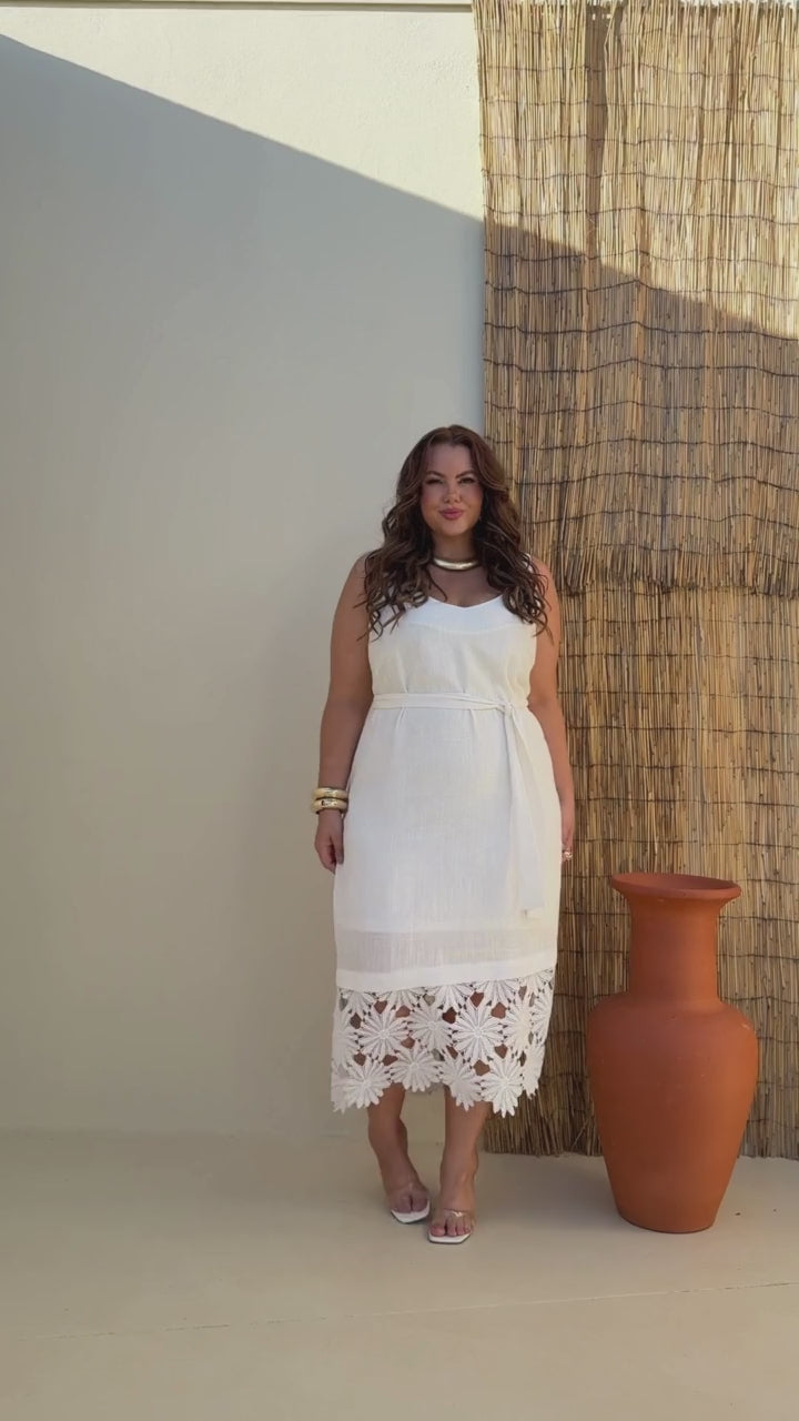 Vestido Lino Mujer Talla Grande - Plus Size Chile