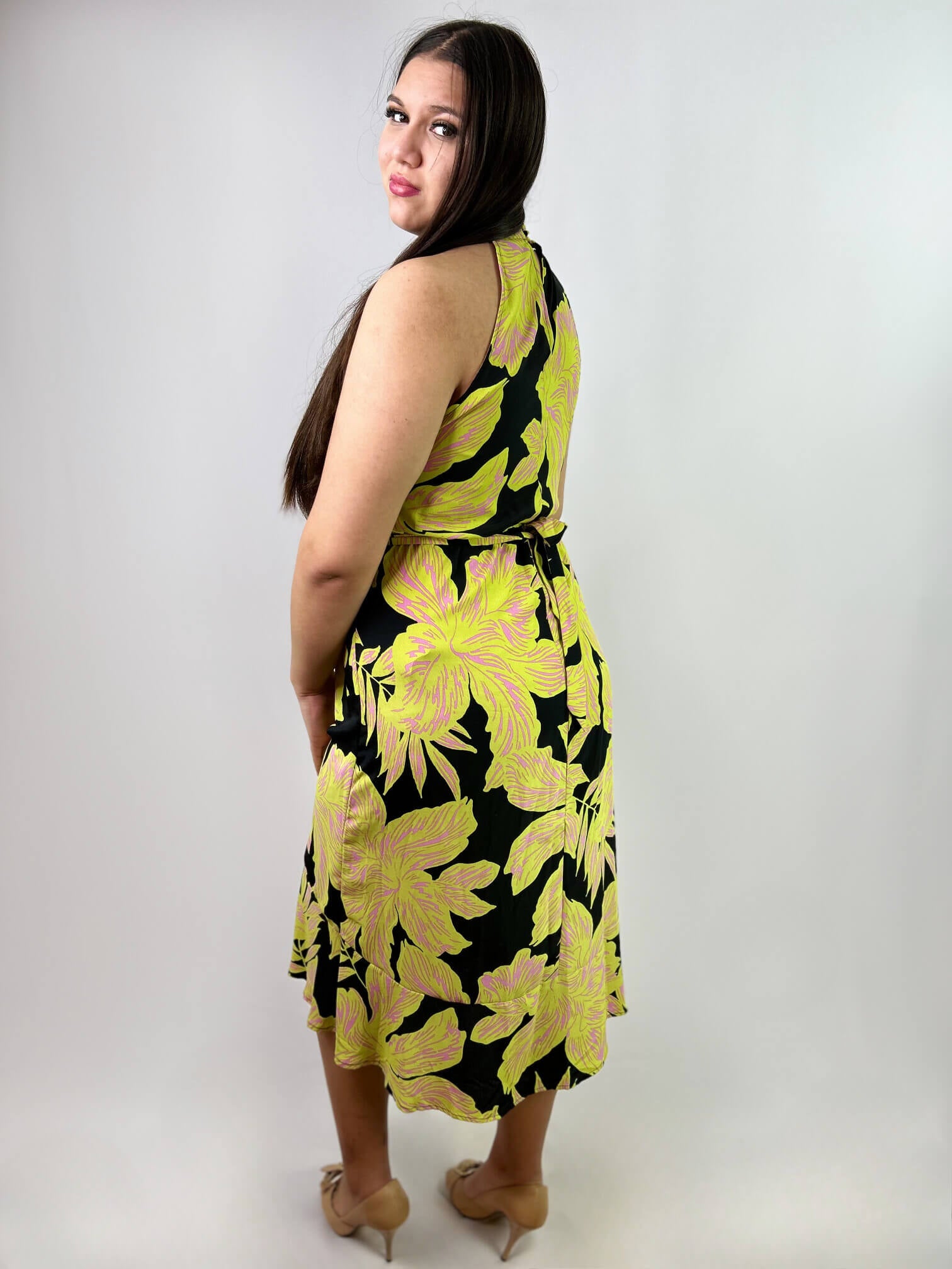 Vestido Largo Estampado Mujer - Talla Grande - Plus Size Chile