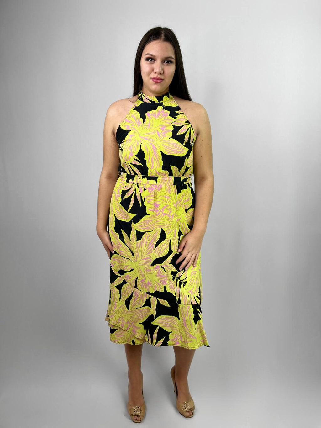 Vestido Largo Estampado Mujer - Talla Grande - Plus Size Chile