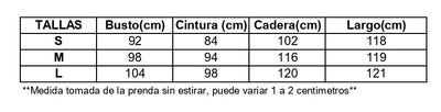Medidas de prenda